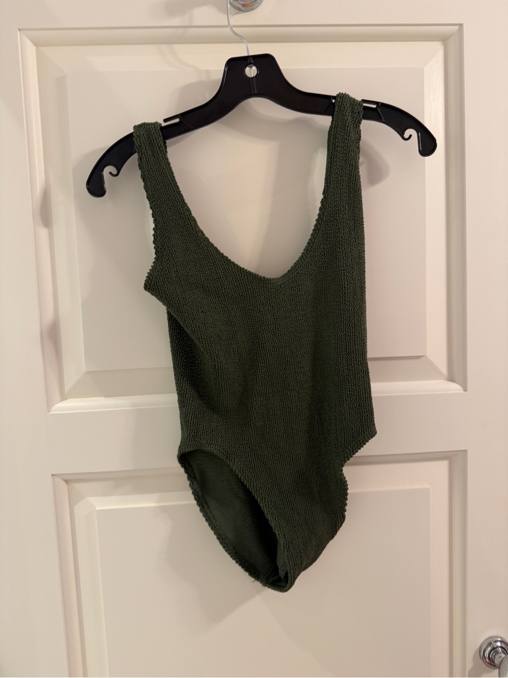bond-eye Olive Green Textured One-Piece Swimsuit